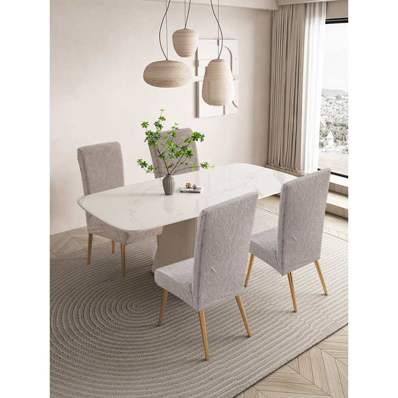 Housse pour chaise de salle à manger, housse extensible imperméable pour chaise Parsons, ensemble de 4