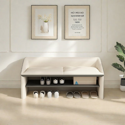39.4in Multi-functional Shoe Storage Bench