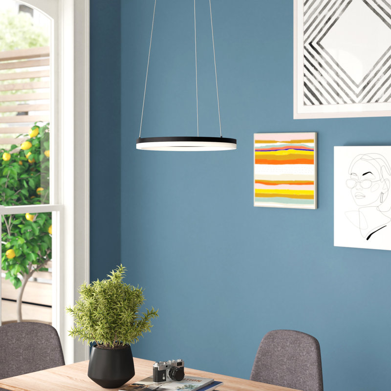 Karev 1 - Light Geometric LED Chandelier, 120 cm H x 40 cm W x 40 cm D
