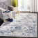 Harty Oriental White/Royal Blue Area Rug