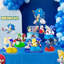 Sonic Party Supplies,9pcs 3D Sonic Birthday Party Table Centerpieces Set