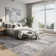 Asher Modern Abstract Machine Washable Area Rug With Non-Slip Backing
