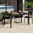 59"×35.4" Outdoor Metal Rectangular Dining Table-2034670904