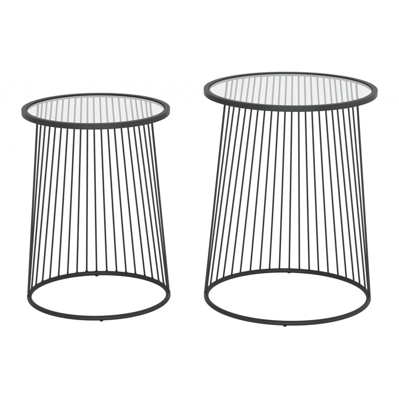 Glass Top Nesting Tables