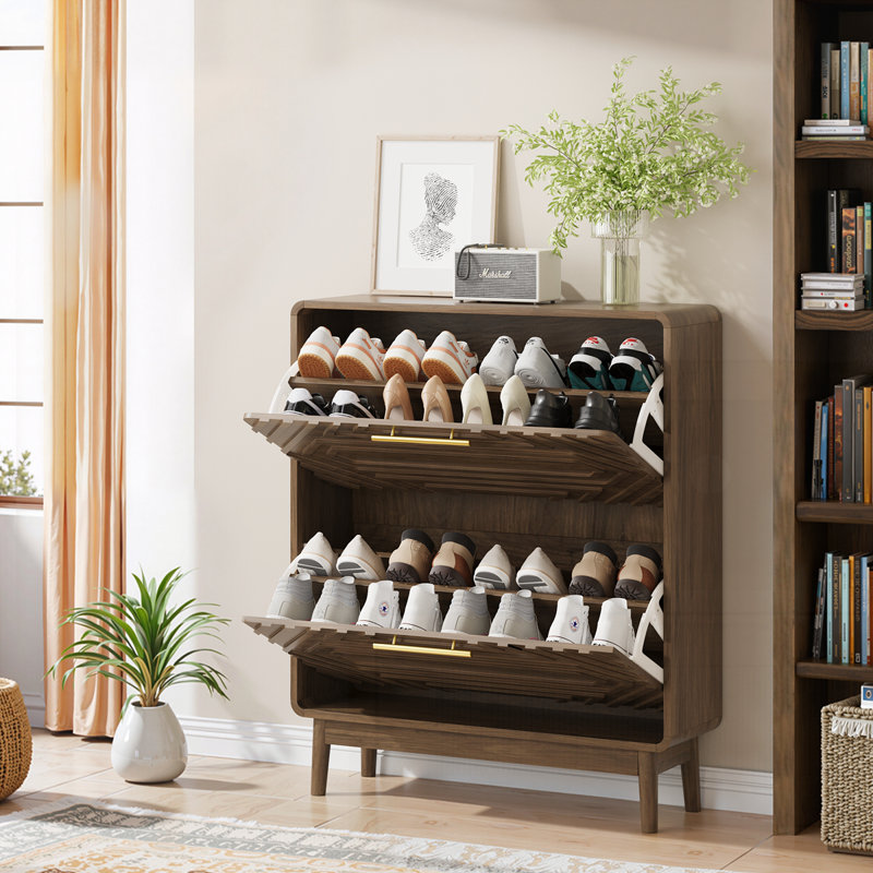 Armoire à chaussures autoportante Mid-Century