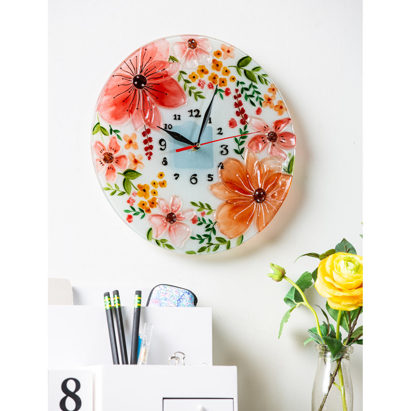 Glass Wall Clock