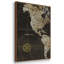 Safari World Map - 3 pièces, reproduction encadrée sur toile-381182276-381182280