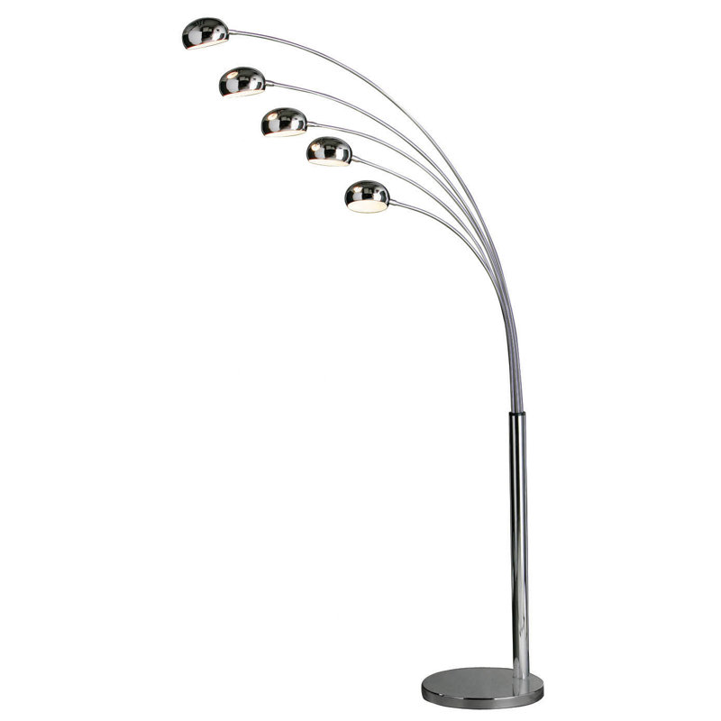 210cm Chrome Arched Floor Lamp