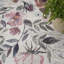 Tapis lavable antidérapant à motif floral tissé à la machine ivoire et vert 6 pi x 9 pi