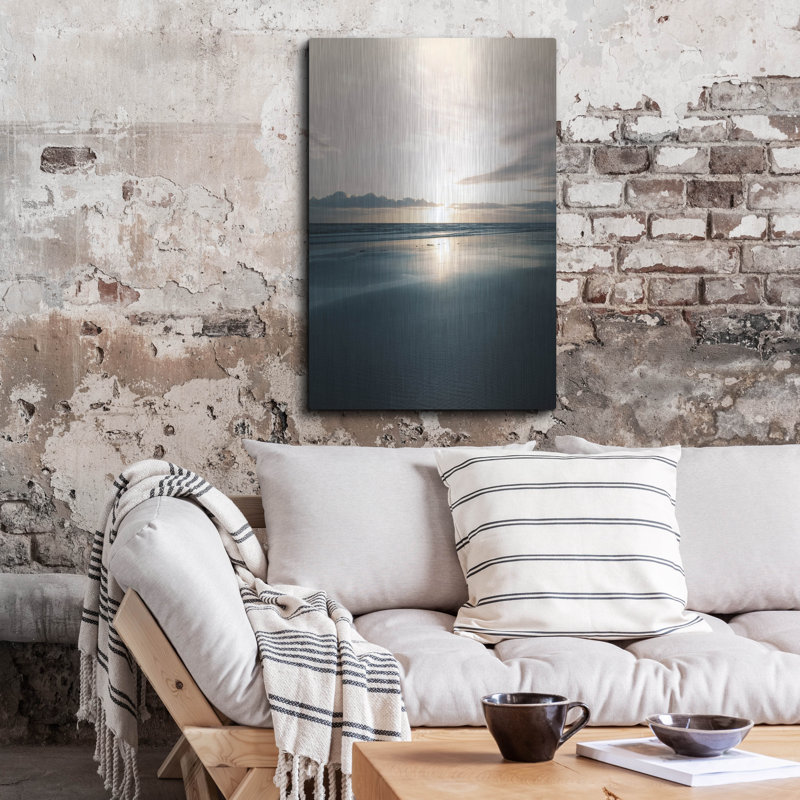 Art mural en métal Rosecliff Heights «Ocean 22» par Ian Winistanley, H 36 po x l 24 po