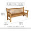 London Outdoor Teak Bench-1078142147