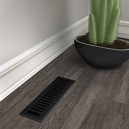 Registre de plancher Imperial Montezuma, Fer noir, L 2,25 po x L 12 po