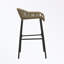 Ensemble de 2 tabourets de bar en métal avec pieds robustes et repose-pieds-391023082