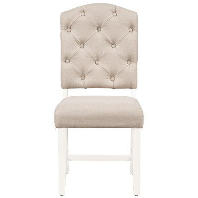 4 Dining - Chic Design, Upholstered Seats, Solid Wood Legs, & Oak Natural Wood, For Home Living 4 Chair And Comfortable,