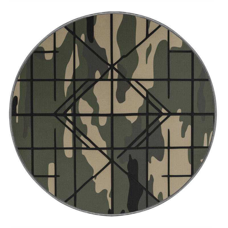 Grid Horizon Rug, Round 5'