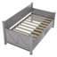 Lit de jour simple, avec 2 grands tiroirs, structure en forme de X-581584878