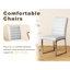Paquet de 2 chaises gris pu en cuir souple et nettoyable, tubulure, idéale pour les repas en bureau-896257341