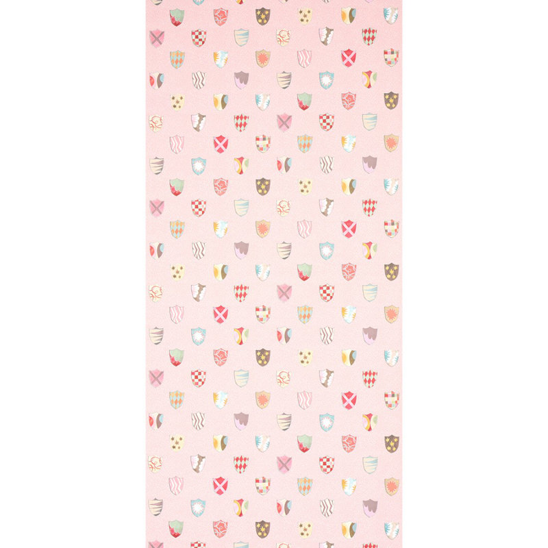 Papier peint héraldique Schocalacher x Happy Menocal, Rose