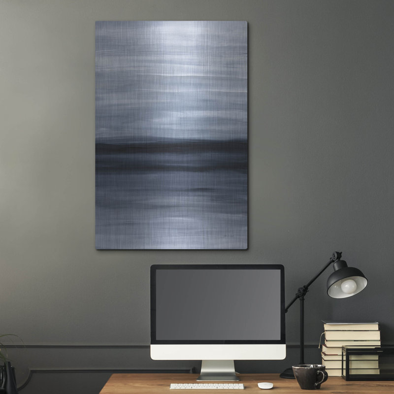 Art mural en métal Latitude Run® «Calm Seascape Dusk» par Yvette St. Amant, H 36 po x l 24 po