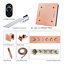 Système de douche thermostatique complet à DEL de luxe avec valve brute et inverseur-66125418