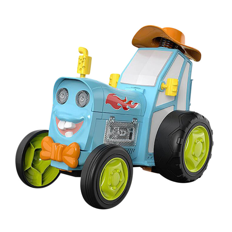Voiture de saut fou, voiture de cascade dansante unique, télécommande sans fil, lumière, musique, train de jouets pour enfants