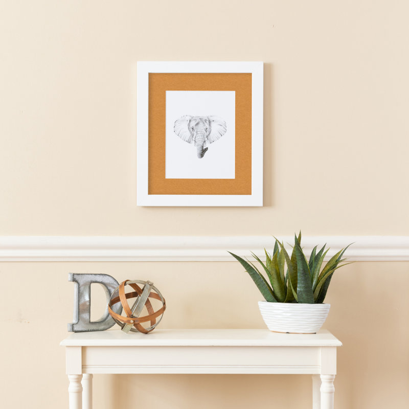 Cadre pour photo simple blanc mat 10 "x 20", Ambre