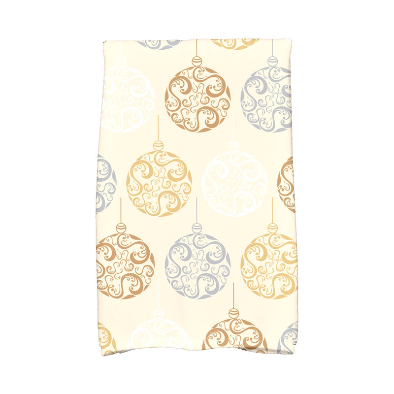 Serviette de bain Elna, Brun / or / argent