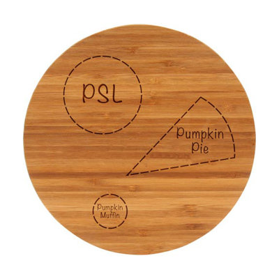 The Cutting Board Company Pumpkin Treats Bamboo Fall Cutting Board