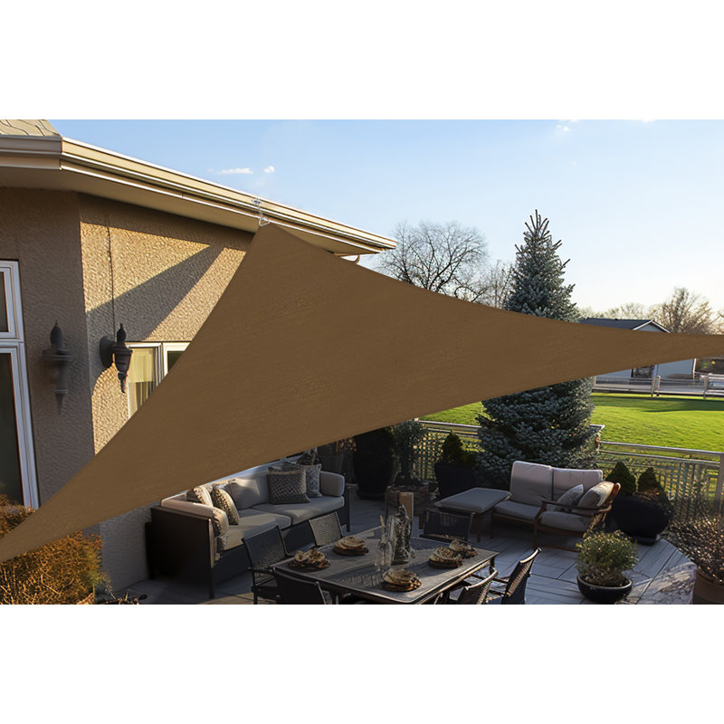 11' x 15' Triangle Shade Sail, Rust Red