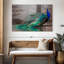 Élégant paon bleu sur toile-2034608564