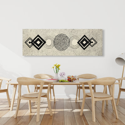 Dotted Shapes - Patterns Man Cave Canvas for Home Decor