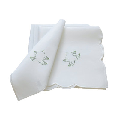 Salley Polyester Embroidered Square Napkin