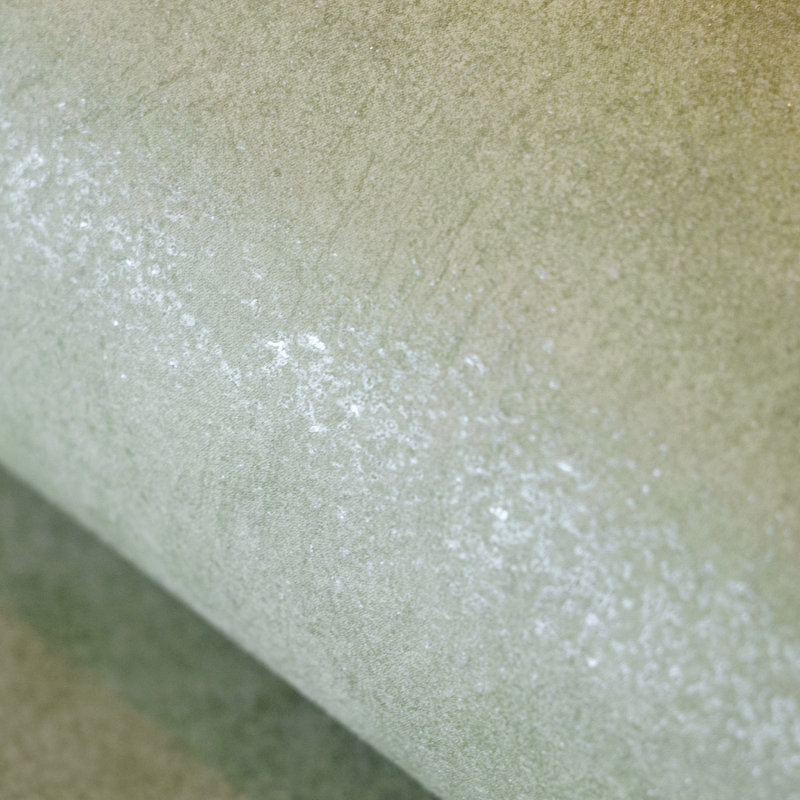 Portobello Abstract Texture Metallic Shimmer 10.05 m x 53 cm Wallpaper Roll, Sage Green