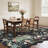 Scalloped Washable 4x6 Area Rug Floral Peacock Rugs for Living Room Bedroom Soft Non Slip Under Table Carpet for Dining Room Nursery Playroom-1156200032-1156200037