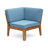 Solvara 10-Piece Modern Rustic Acacia Wood Outdoor Sectional Set With Coffee Table-116488373