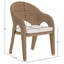 Chaise de patio d'extérieur en oléfine Seacrest-129907357