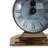 Aparicio Decorative Round Aluminum & Glass Double Sided Tabletop Clock with Compass Dial for Home Decor - Vintage Desk Accent for Office or Entryway - 7", Gold-1741226109