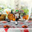 Chemin de table d'Halloween Décorations d'Halloween Chemin de table en toile d'araignée en dentelle noire pour chemin de table d'Halloween-2019724744