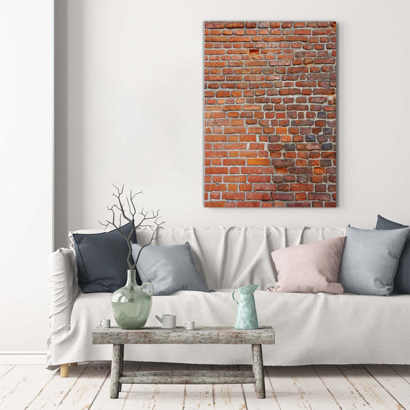 Brick Wall - Wrapped Canvas Print