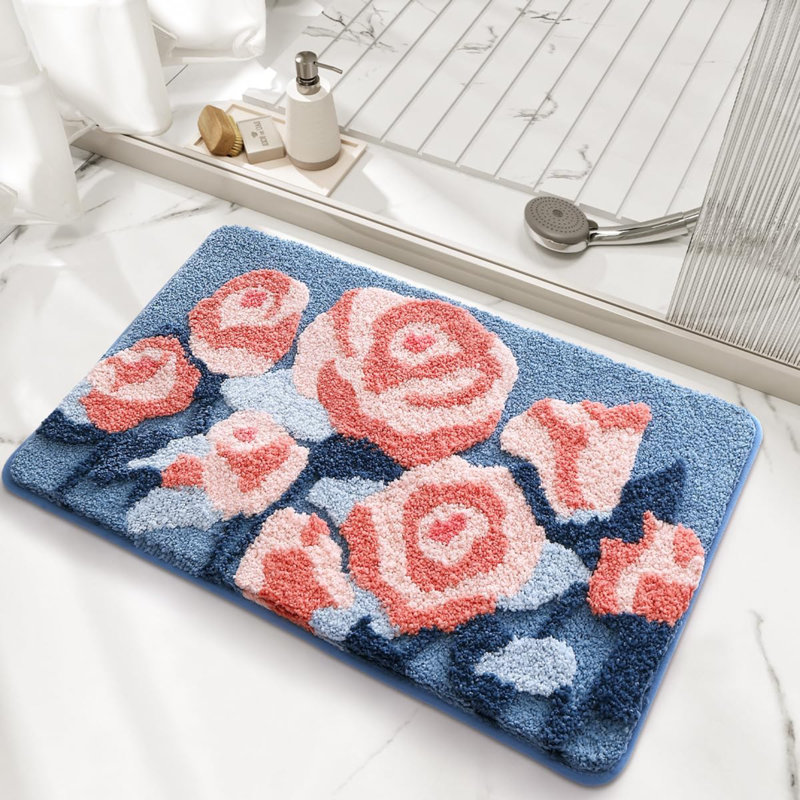 Tapis de bain Rose
