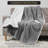 Waffle Heated Blanket, Electric Blanket, Soft Flannel/Sherpa Heat Throw, Fast Heating, 5 Heating Levels, Auto Off, Machine Washable, ETL Certified-119123623-119123625