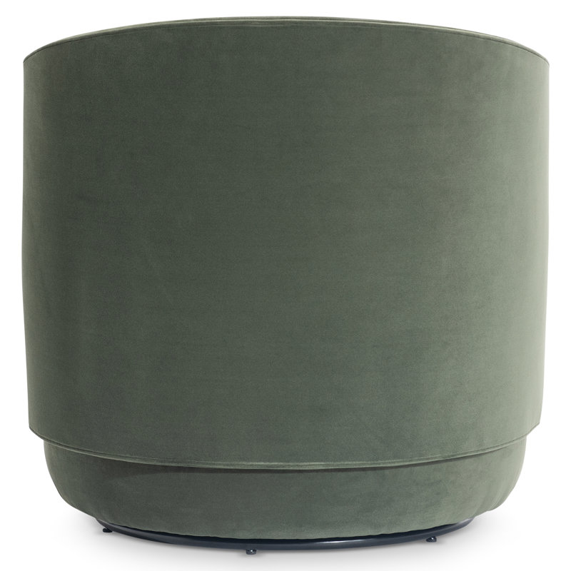 Crosby Swivel Barrel Chair, Green