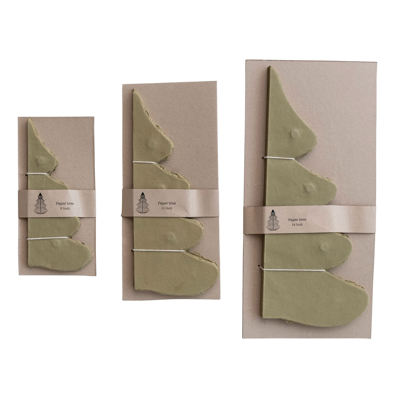 Handmade Paper Honeycomb Tabletop Tree, 8" H x 7" W