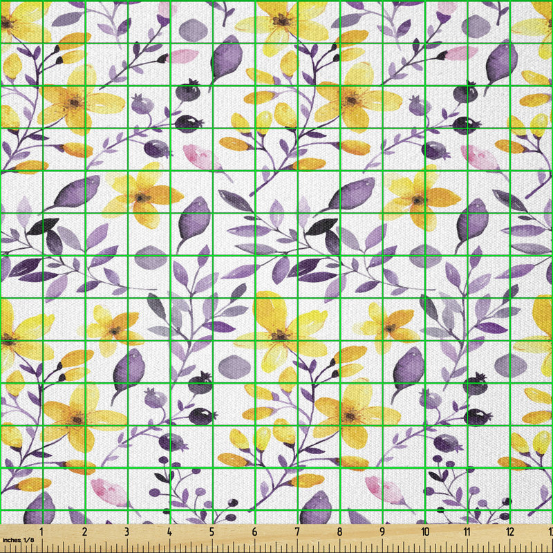 Curtis-Lee Watercolour Foliage and Petals Multi-Purpose Fabric