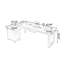 Bureau rectangulaire en L en bois massif-457791434-457791439