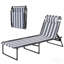 Chaise longue d'extérieur, chaise longue de plage