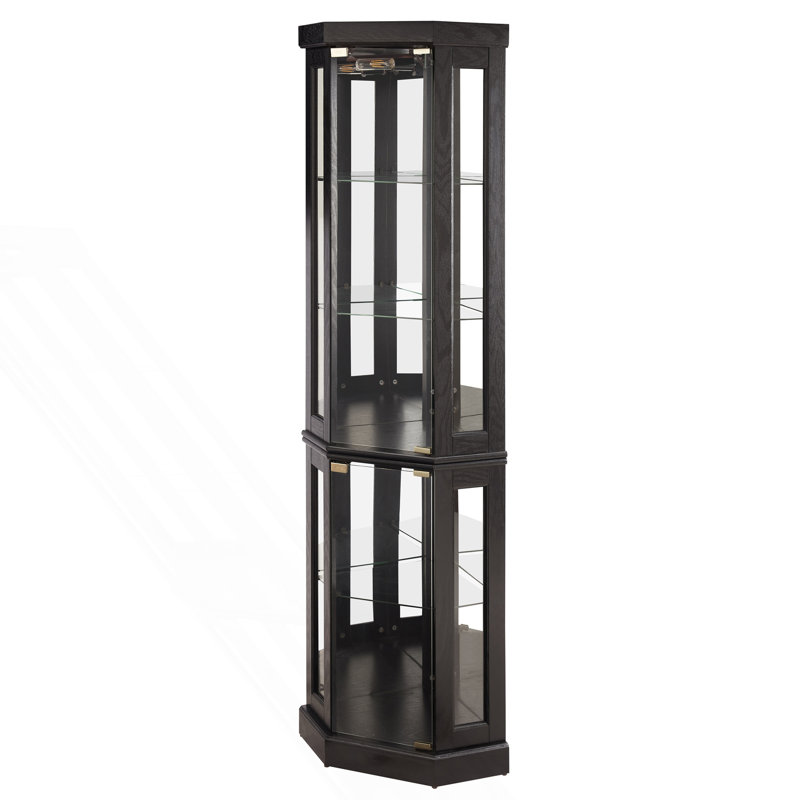 Vitrine de coin lumineuse, vitrine