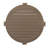 Round Gable Vent with Keystones, Functional