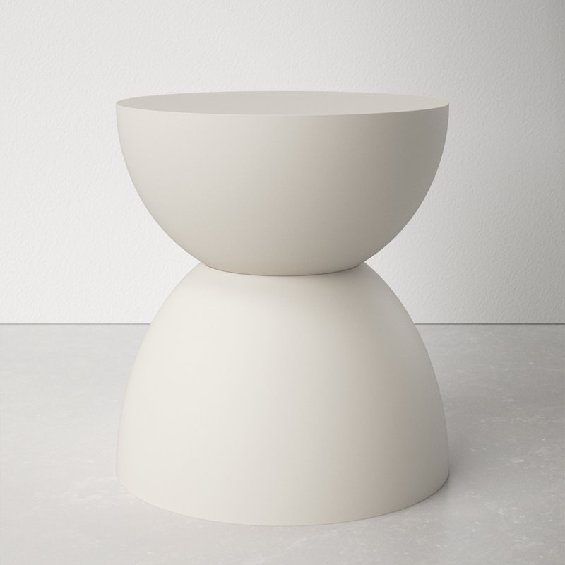 15.75'' Stone Outdoor Side Table