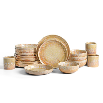 Hanami Stoneware Dinnerware Set - Service for 4